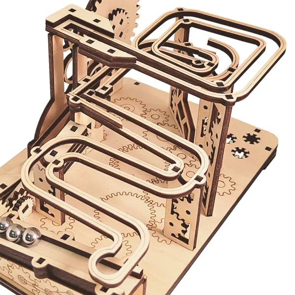 Children's Puzzle 3D Puzzle DIY Stone Thrower Manual Assembly Toy Mechanical Track Model - Image 5