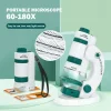 Children's Microscope Toys Science Kit Portable Lab Microscopes Biological Science Educational Learn Super Toys for Children