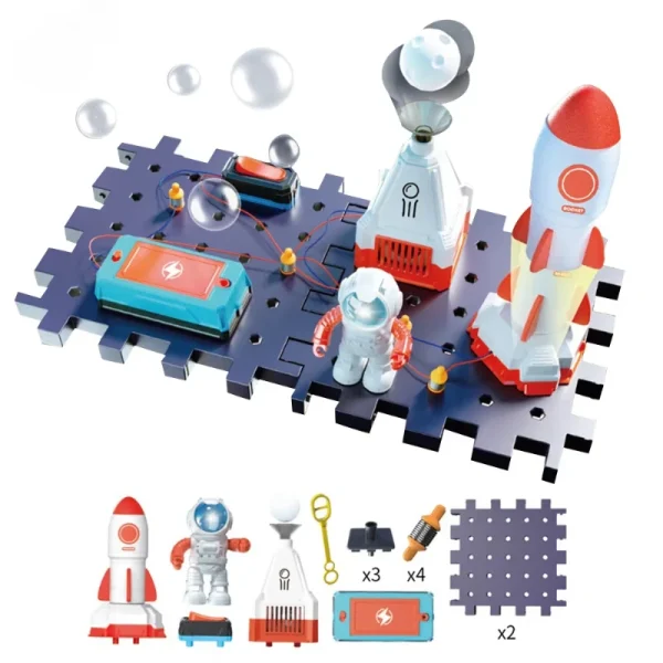 Science Toy DIY Electronic Blocks Kits Children Circuits Educational Toys Exploration Equipment Set Physical Toys for Kids Gift - Image 2