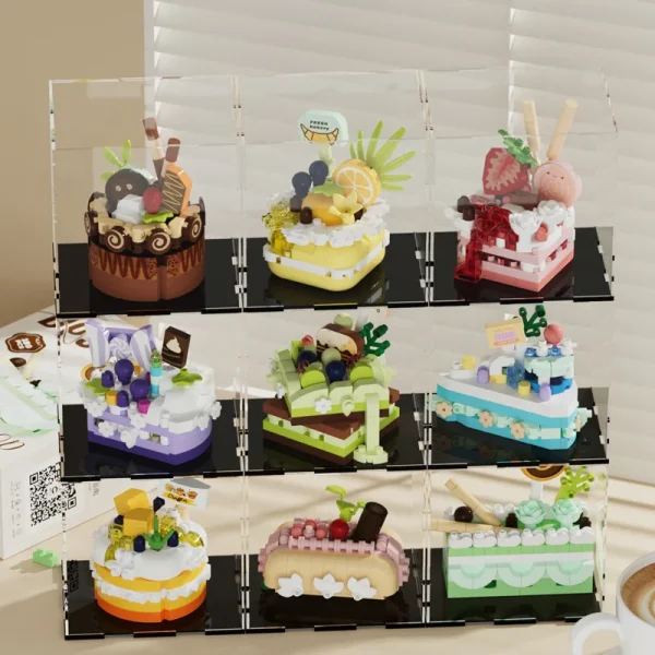 Birthday Gifts DIY Mini Cake Decorations Kids Building Blocks Toys Mini Bricks Dessert Food Sets Educational Toys - Image 3