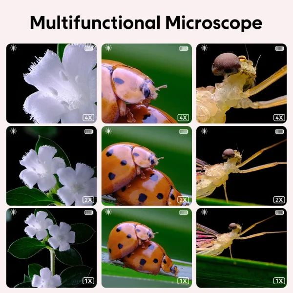 Mini Kids Optical Microscope With Photo And Video Function 500X Observe The Microscopic World Science Children Educational Toys - Image 6