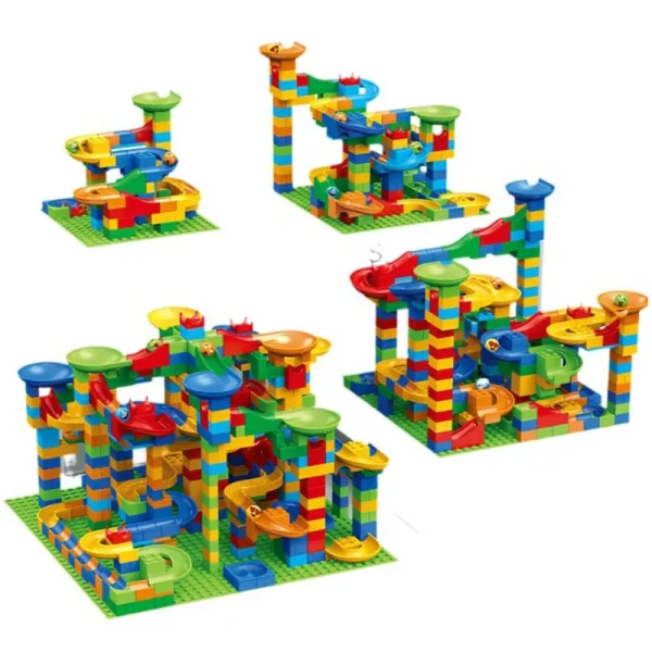 88-514PCS Marble Race Run Blocks Maze Ball Track Toy Compatible city Building Blocks Funnel Slide Blocks Toys DIY Bricks Toys - Image 5