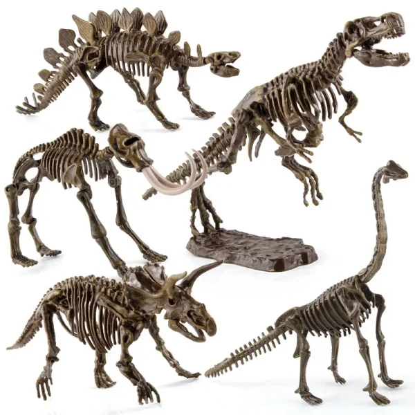 Dinosaur Excavation Fossil Archaeology Scientific and Educational Toy DIY Assembly Simulation Dinosaur Skeleton Animal Model - Image 4