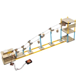 Sightseeing Cable Car Systerm Model Kids Science Toy Technology Physics Bricks Kit Learning Educational Toys for Children