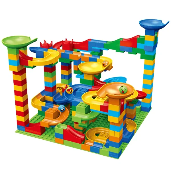 88-514PCS Marble Race Run Blocks Maze Ball Track Toy Compatible city Building Blocks Funnel Slide Blocks Toys DIY Bricks Toys - Image 4