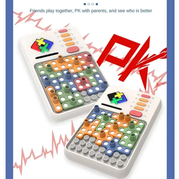 Puzzle Game Super Building Blocks Intelligent Puzzle Game 1000+Upgrades Challenge Brainstorming Puzzle Interactive Fingertip Toy - Image 3
