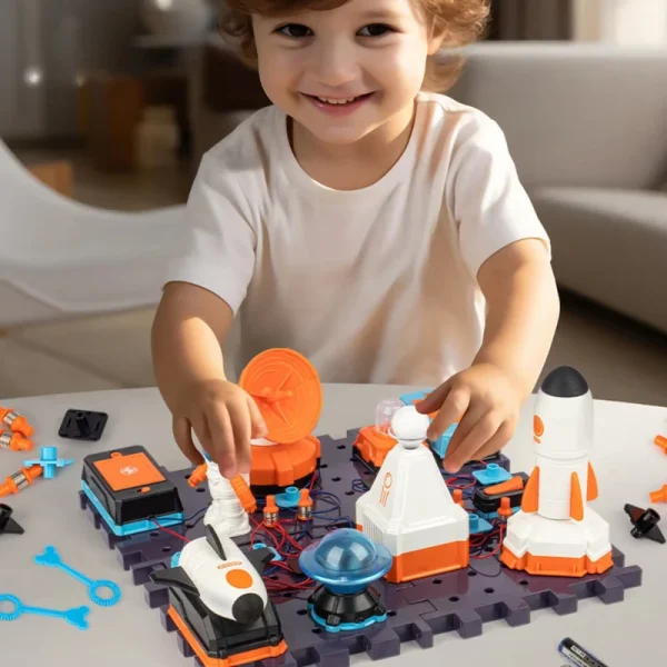 Science Toy DIY Electronic Blocks Kits Children Circuits Educational Toys Exploration Equipment Set Physical Toys for Kids Gift - Image 3